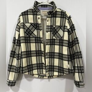 Weatherproof Vintage Black and White Fleece Jacket for girls